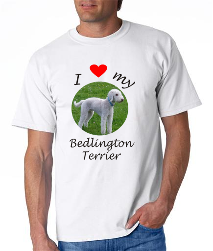 Dogs - Bedlington Terrier Picture on a Mens Shirt
